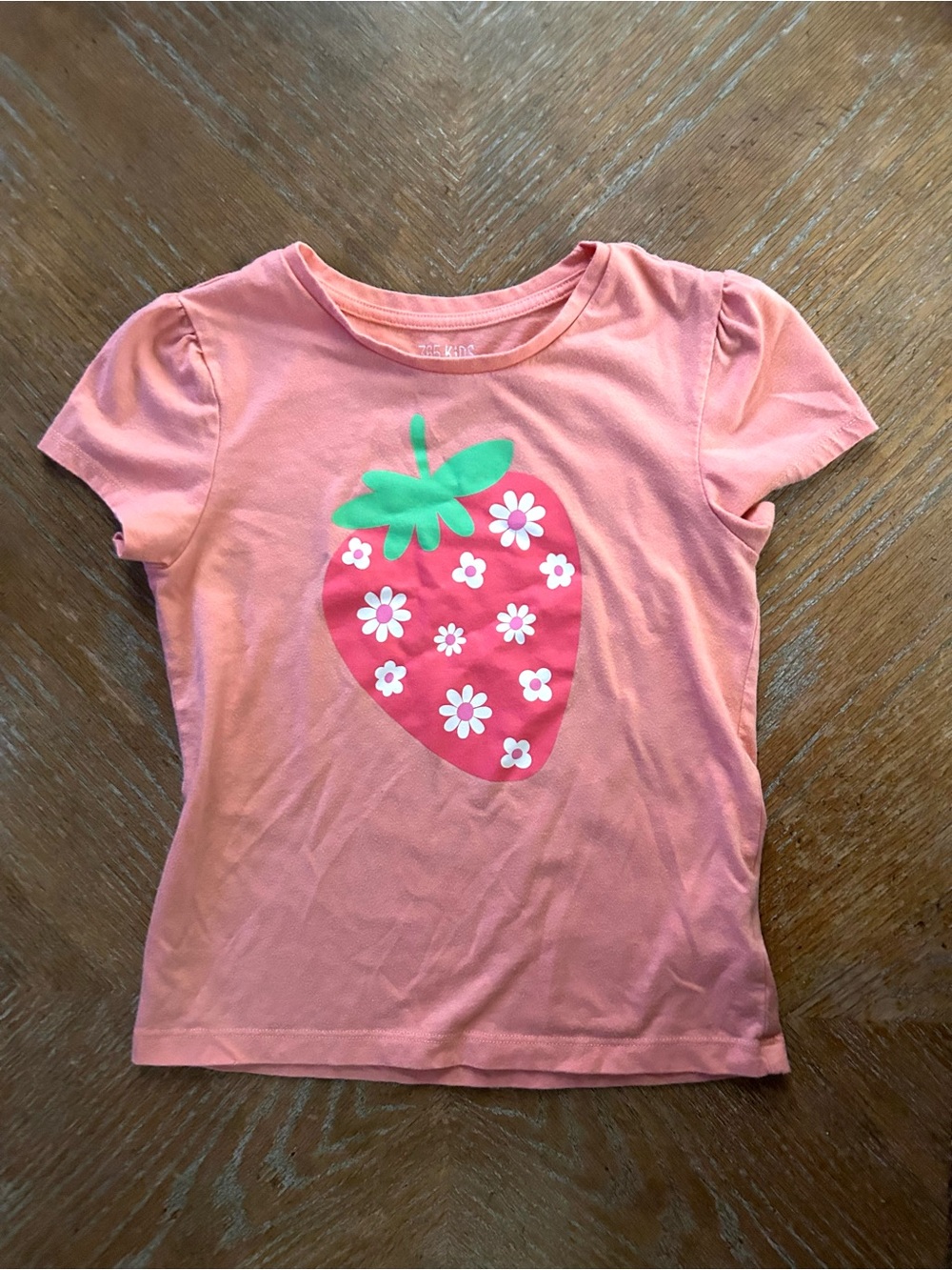 Kids Pink Strawberry Graphic Tee - 365 Kids Size 7